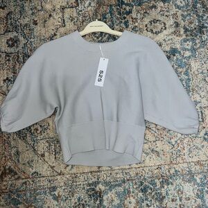 525 cropped knitted sweater